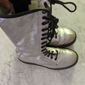 Dr Martens silver boots 1B99 14 hole